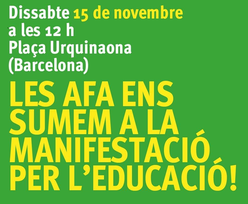 MANIFESTACIÓ per l’EDUCACIÓ!