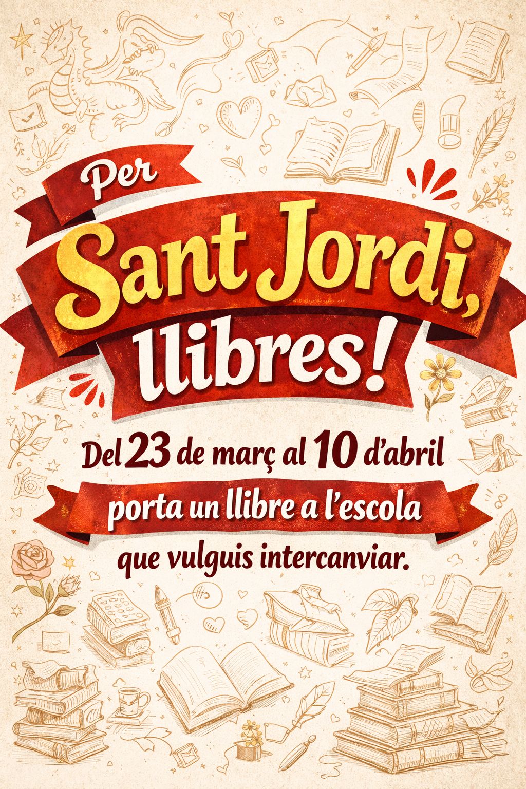 La Diada de Sant Jordi a l’Escola Ferran Sunyer: una festa de llibres i comunitat